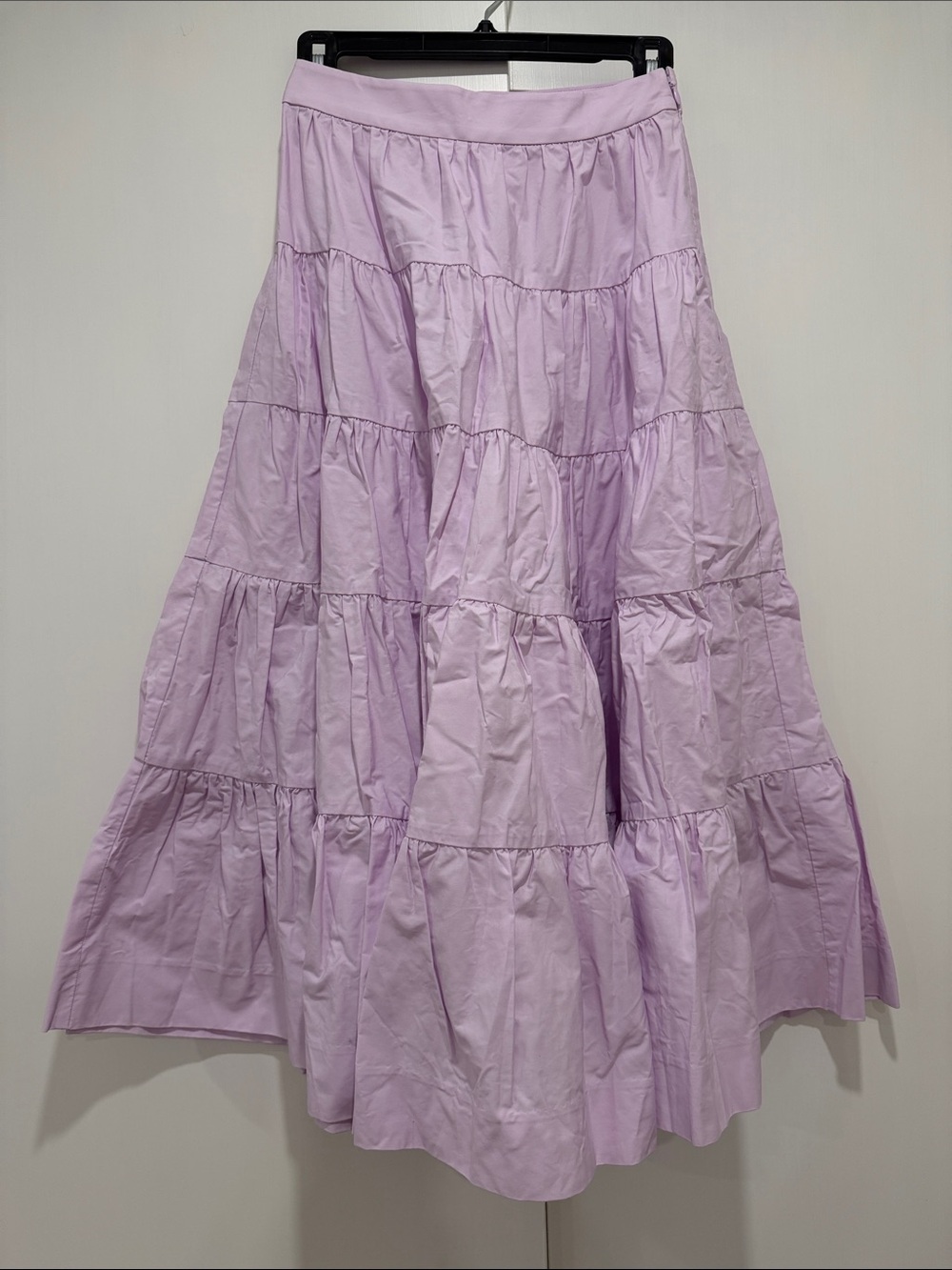 J. Crew Light Lavender Tiered Maxi Skirt